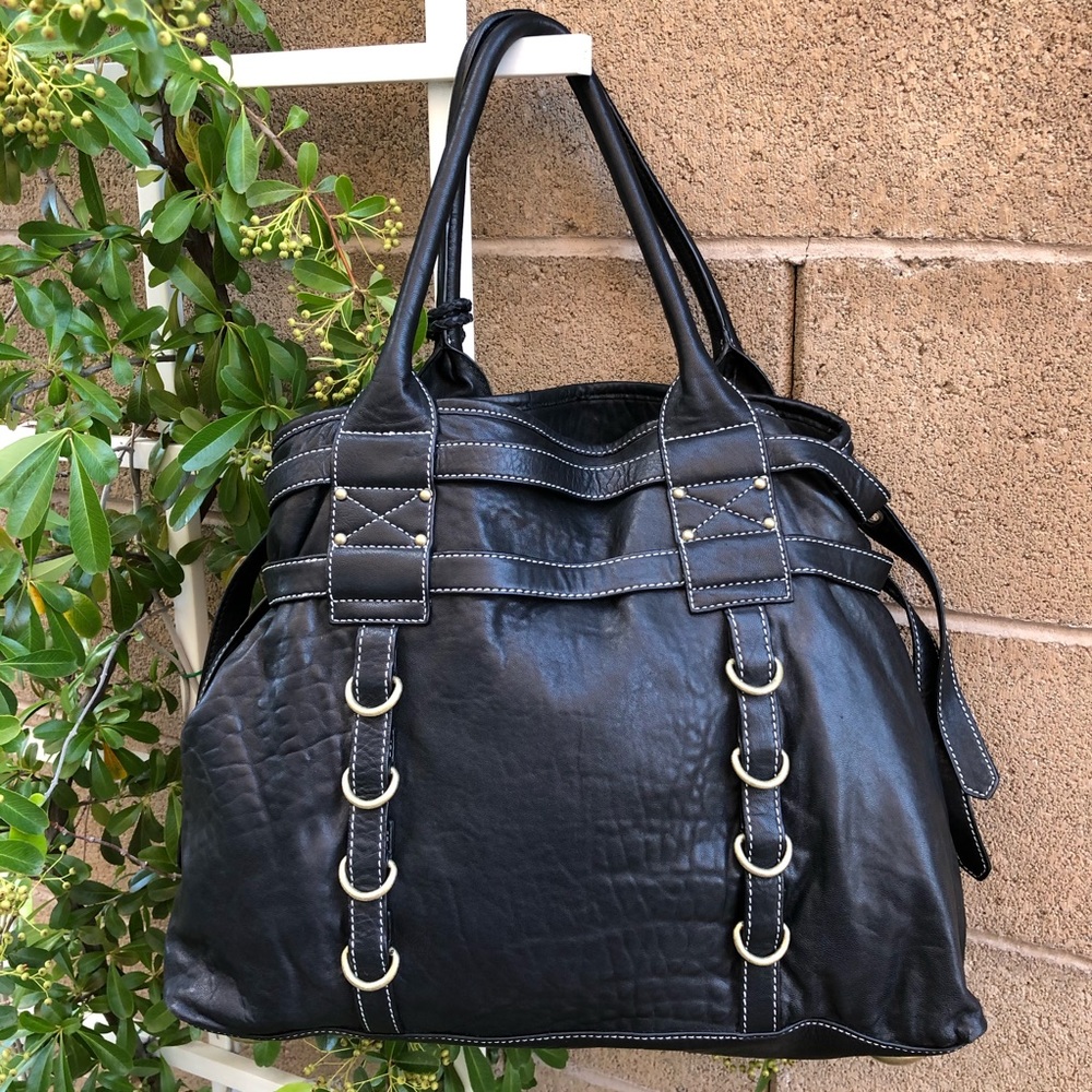 Cynthia Rowley XL Shoulder Leather Hobo - Picture 4 of 8